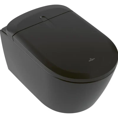 Villeroy & Boch ViClean - elektronisks bidē ar keramiku, montāža pie sienas, DirectFlush, CeramicPlus, SoftClosing, melns V16EN3R7