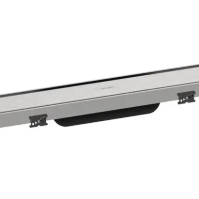 Hansgrohe RainDrain Match - dušas noteka 1000 ar nerūsējošā tērauda resti, ar augstumā regulējamu rāmi, matēts nerūsējošais tērauds 56041800