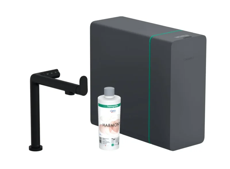 Hansgrohe Aqittura M91 - virtuves izlietnes maisītājs, SodaSystem, sBox, matēti melns 76837670