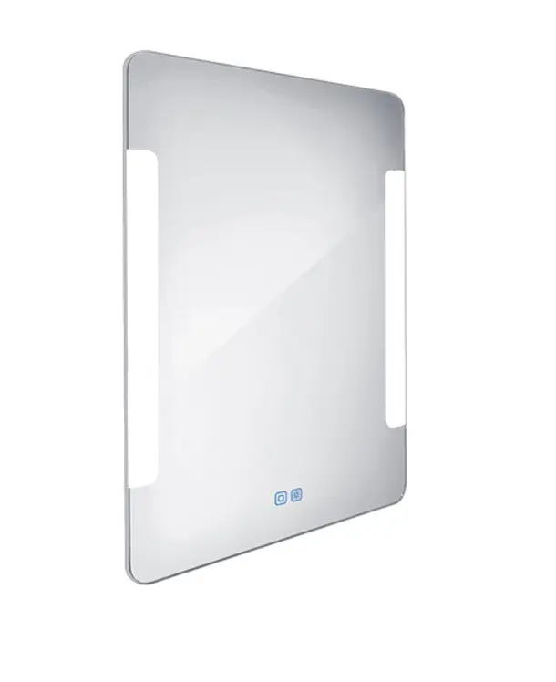 Nimco spogulis - spogulis ar LED apgaismojumu, 60x80 cm, skārien sensors, alumīnijs ZP 18002VX
