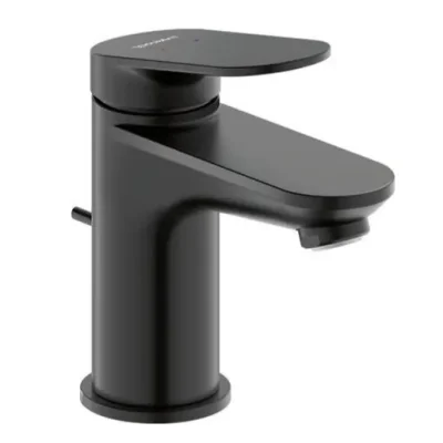 Duravit Wave - izlietnes maisītājs ar noteces komplektu, matēti melns WA1010001046
