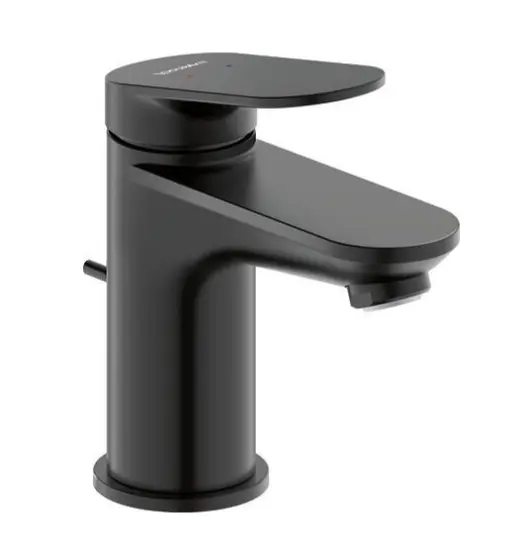 Duravit Wave - izlietnes maisītājs ar noteces komplektu, matēti melns WA1010001046