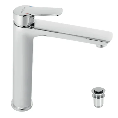 Novaservis Metalia 54 - izlietnes maisītājs ar ClickClack noteces komplektu, Eco, hroms 54503,0