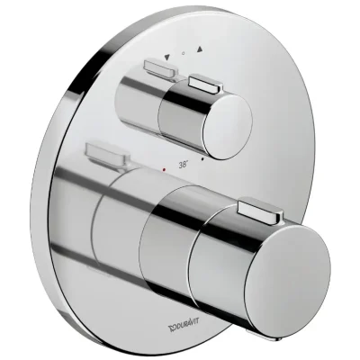 Duravit - zemapmetuma termostata maisītājs 2 patērētājiem, hroms TH4200014010