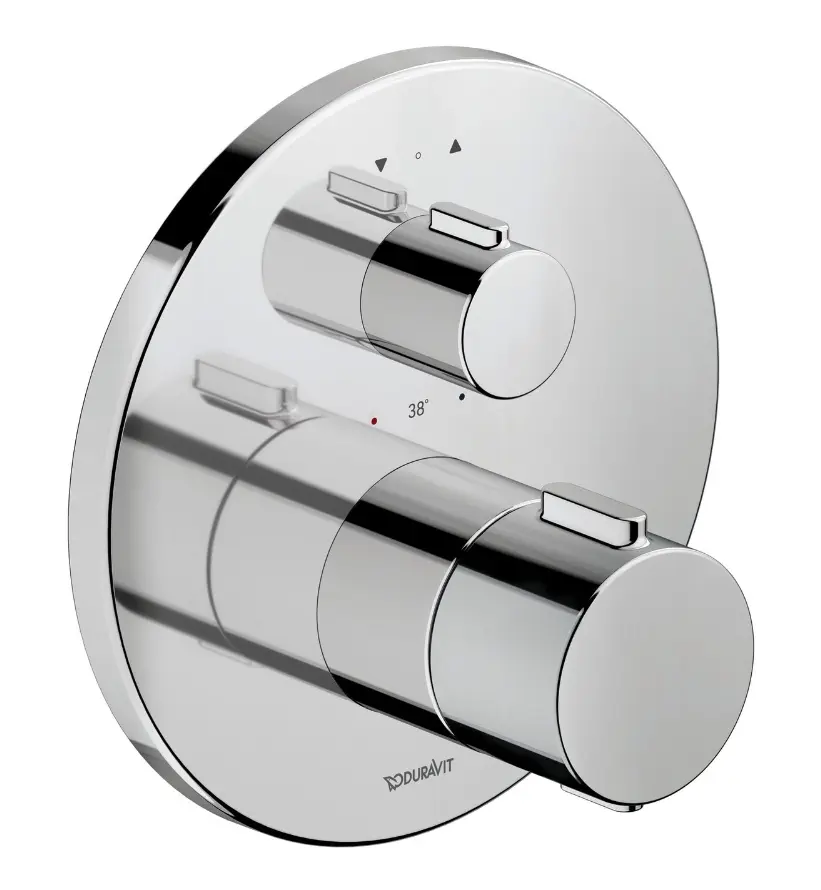 Duravit - zemapmetuma termostata maisītājs 2 patērētājiem, hroms TH4200014010