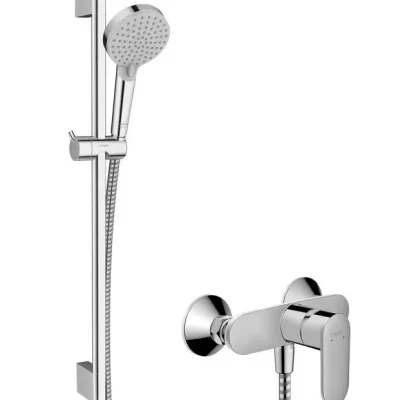 Hansgrohe Vernis Blend - dušas komplekts ar maisītāju, 2 strūklas veidi, EcoSmart, hroms 26957000