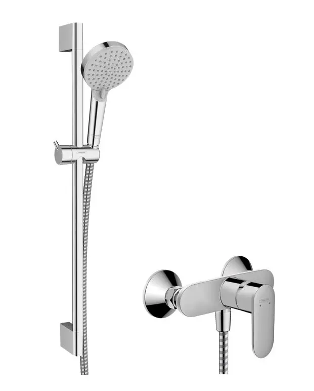 Hansgrohe Vernis Blend - dušas komplekts ar maisītāju, 2 strūklas veidi, EcoSmart, hroms 26957000