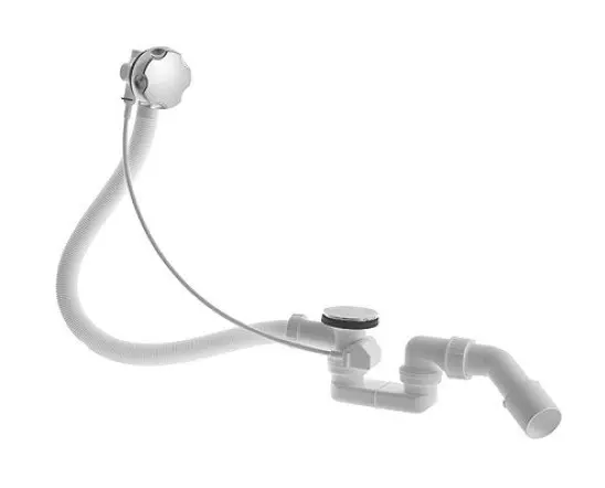 Duravit piederumi - noteces un pārplūdes komplekts ar Bowdena troses garumu 530 mm, hromēts 790225000001000