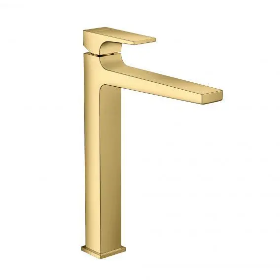 Hansgrohe Metropol - izlietnes maisītājs ar noteces komplektu Push-Open, pulēts zelts 32512990