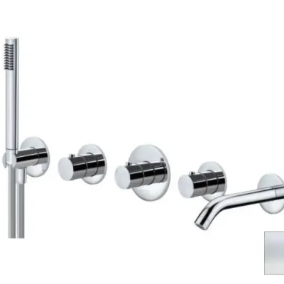 Paffoni Modular Box - termostatiskais maisītājs - zemapmetuma, 2 patērētājiem, balts matēts MDE001BO