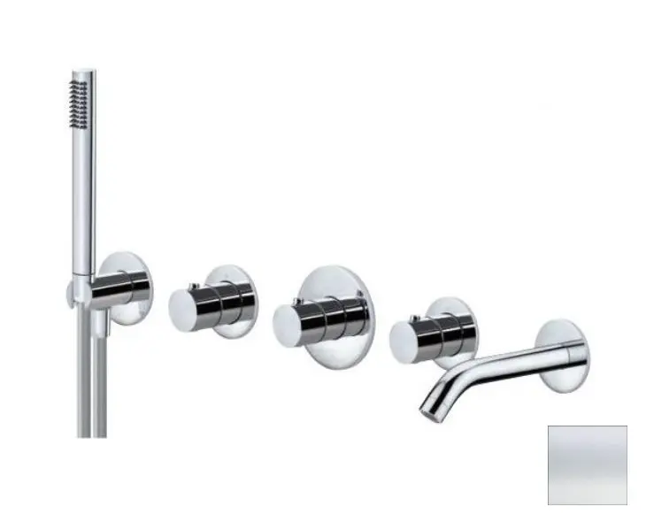 Paffoni Modular Box - termostatiskais maisītājs - zemapmetuma, 2 patērētājiem, balts matēts MDE001BO