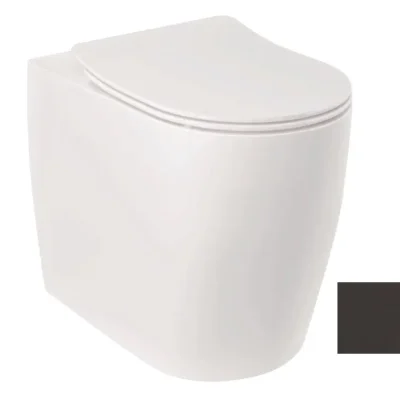 Kludi Resa R - grīdas WC, Vario izvads, Rimless, matēti melns 23WCB0439