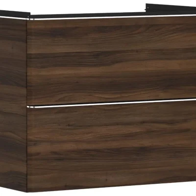 Hansgrohe Xelu Q - izlietnes apakšskapītis, 63x78x50 cm, 2 atvilktnes, tumšs valrieksts/hroms 54030000