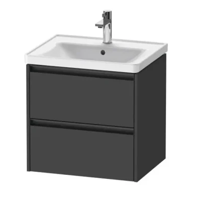 Duravit Ketho.2 - izlietnes apakšskapītis, 55x58x46 cm, 2 atvilktnes, grafīta matēts K25281049490000