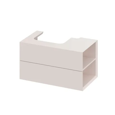 Ravak Lite - izlietnes skapītis 80x45x43 cm, 2 atvilktnes, Alabaster Pink X000001890