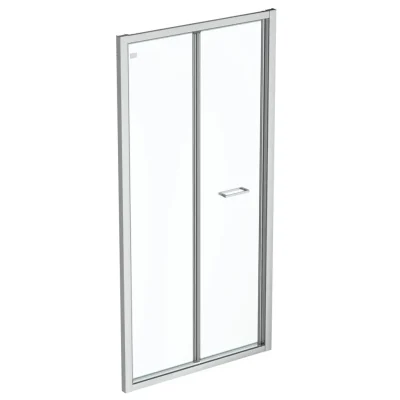 Ideal Standard Connect 2 - salokāmās dušas durvis 70 cm, Silver Bright/caurspīdīgs stikls K9283EO