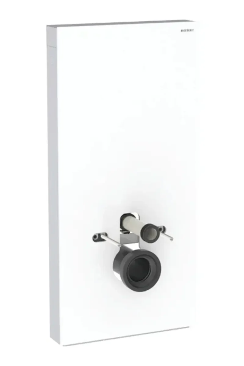 Geberit Monolith Plus - sanitārais modulis sienas WC, 101 cm, pieslēgums apakšā, stikls/balts 131.221.SI.7