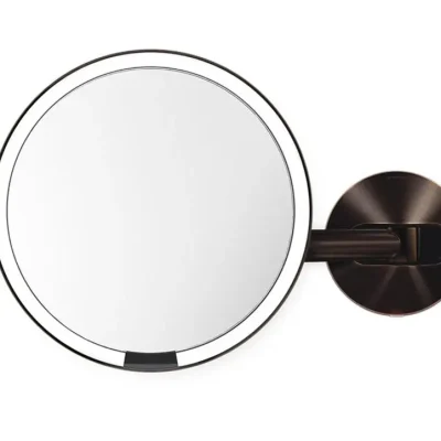 Simplehuman kosmētikas spogulis - kosmētikas sienas spogulis ar sensoru, dark bronza ST3023