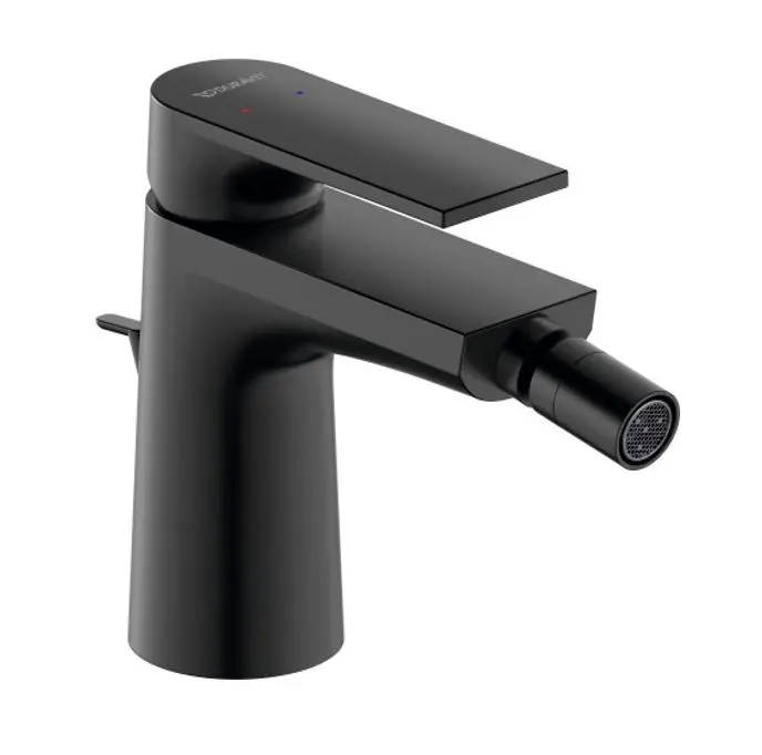 Duravit Tulum - bideta maisītājs ar noteci, melns matēts TU2400001046