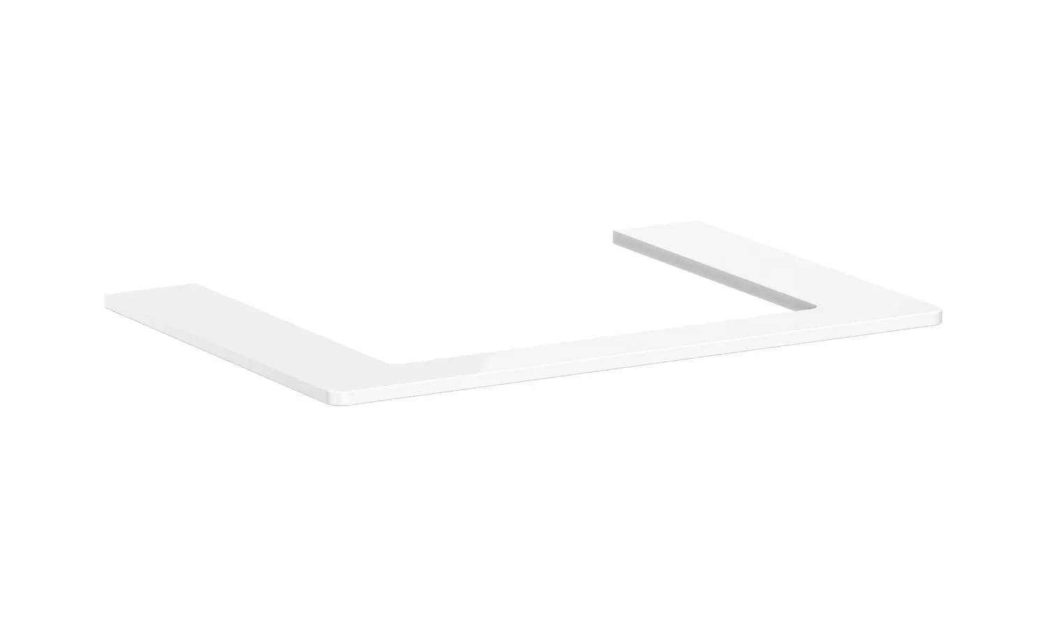 Hansgrohe Xelu Q - izlietnes virsma 78x55 cm, izgriezums vidū, balta spīdīga 54109050
