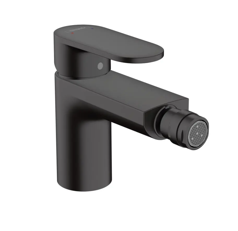 Hansgrohe Vernis Blend - bideta maisītājs ar noteces komplektu, matēti melns 71210670