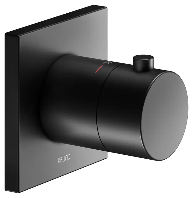 Keuco IXMO - zemapmetuma termostata maisītājs, matēti melns 59553370002