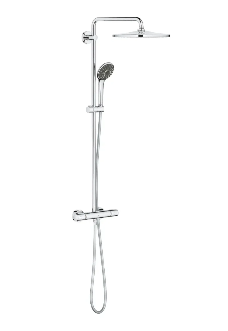 Grohe Vitalio Joy - dušas komplekts 310 ar termostatu sienas montāžai, hroms 26400001