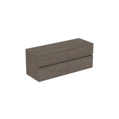 Ideal Standard Finesse - izlietnes apakšskapītis, 140x51x56 cm, 4 atvilktnes, Dark Elm E3441UR