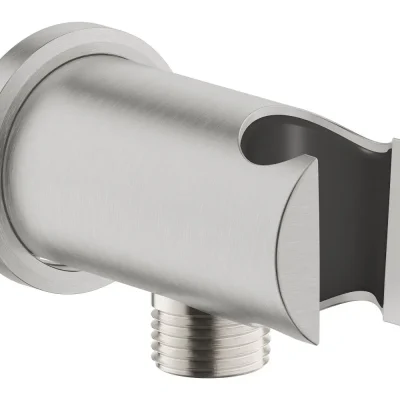 Grohe Rainshower - sienas pieslēguma līkums ar turētāju, supersteel 26658DC0