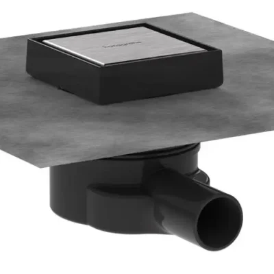 Hansgrohe RainDrain Point - punktveida noteka, 10x10 cm, matēts nerūsējošais tērauds 56247800