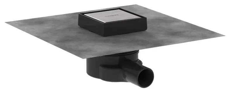 Hansgrohe RainDrain Point - punktveida noteka, 10x10 cm, matēts nerūsējošais tērauds 56247800