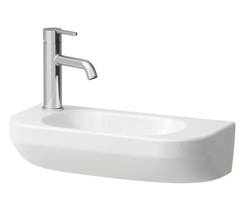 Laufen Lua - roku mazgājamā izlietne 50x23 cm, bez pārplūdes, caurums maisītājam pa kreisi, LCC, balta H8150824001131