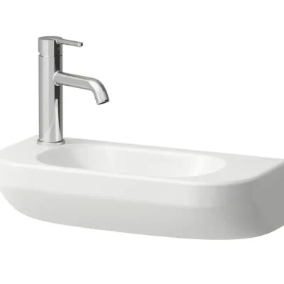 Laufen Lua - roku mazgāšanas izlietne 50x23 cm, bez pārplūdes, jaucējkrāna caurums pa kreisi, balta H8150820001131