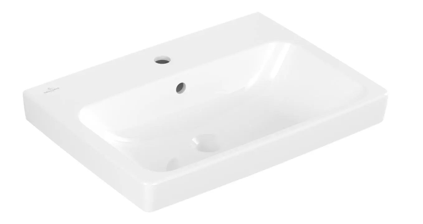 Villeroy & Boch Architectura - izlietne 60x45 cm, ar pārplūdi, jaucējkrāna caurumu, Alpu balts 4A876001