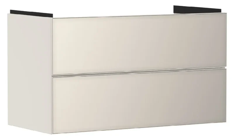 Hansgrohe Xevolos E - izlietnes apakšskapītis 98x58x48 cm, 2 atvilktnes, matēti bēšs/metāliska bēša 54182790