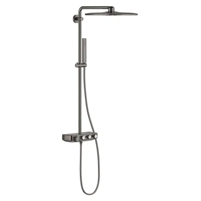 Grohe Euphoria SmartControl - dušas komplekts Cube 310 Duo ar termostatu, 2 strūklas, Hard Graphite 26508A00