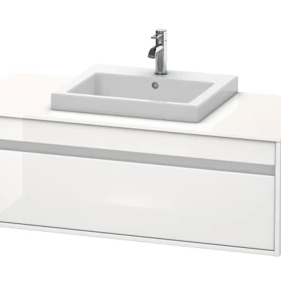 Duravit Ketho - izlietnes skapītis 43x120x55 cm, ar 1 atvilktni, balts spīdīgs KT679602222