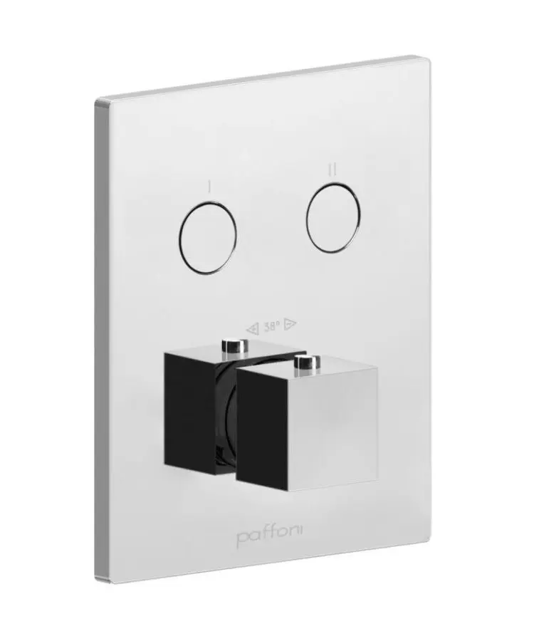 Paffoni Compact Box - zemapmetuma termostata maisītājs, 2 patērētājiem, hroms CPT518CR
