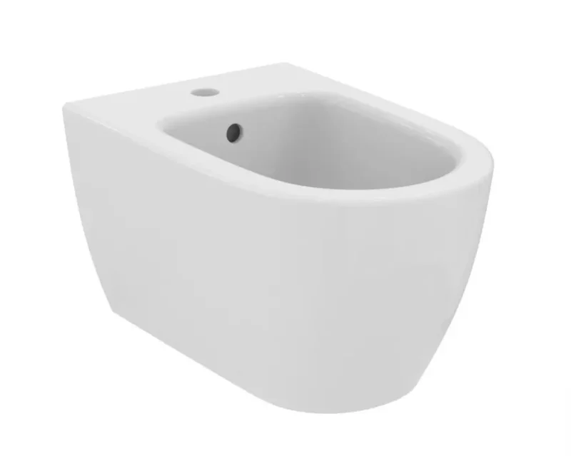 Ideal Standard i.Life O - piekaramā bidē, ar pārplūdi, ar caurumu jaucējkrānam, balta T568101