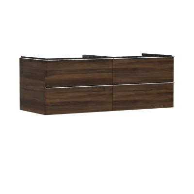 Hansgrohe Xelu Q - izlietnes apakšskapītis, 50x136x55 cm, 4 atvilktnes, tumšs valrieksts/hroms 54089000