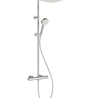 Ideal Standard Ceratherm T25N - dušas komplekts ar termostatu, 26x26 cm, 2 strūklu veidi, hroms A8521AA