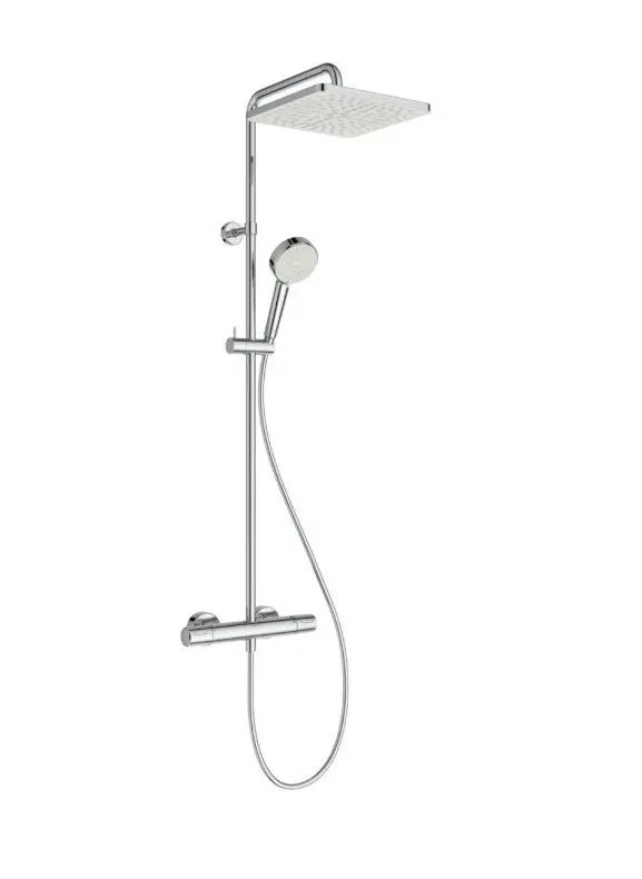Ideal Standard Ceratherm T25N - dušas komplekts ar termostatu, 26x26 cm, 2 strūklu veidi, hroms A8521AA