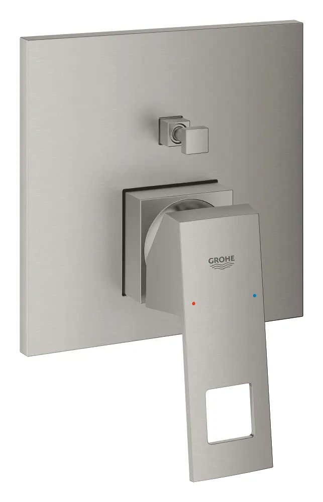 Grohe Eurocube - zemapmetuma maisītājs 2 patērētājiem, Supersteel 24062DC0