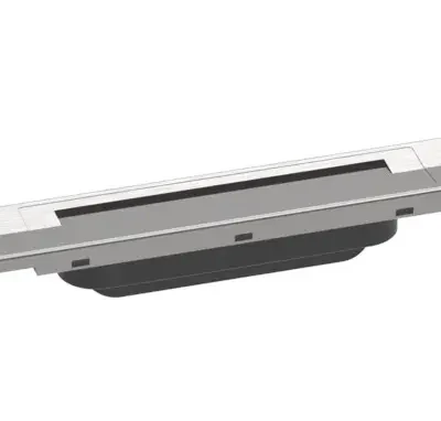 Hansgrohe RainDrain Flex - dušas noteka 800 ar nerūsējošā tērauda režģi, saīsināma, brīva montāža, birstēts nerūsējošais tērauds 56044800