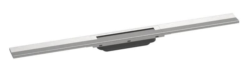 Hansgrohe RainDrain Flex - dušas noteka 800 ar nerūsējošā tērauda režģi, saīsināma, brīva montāža, birstēts nerūsējošais tērauds 56044800
