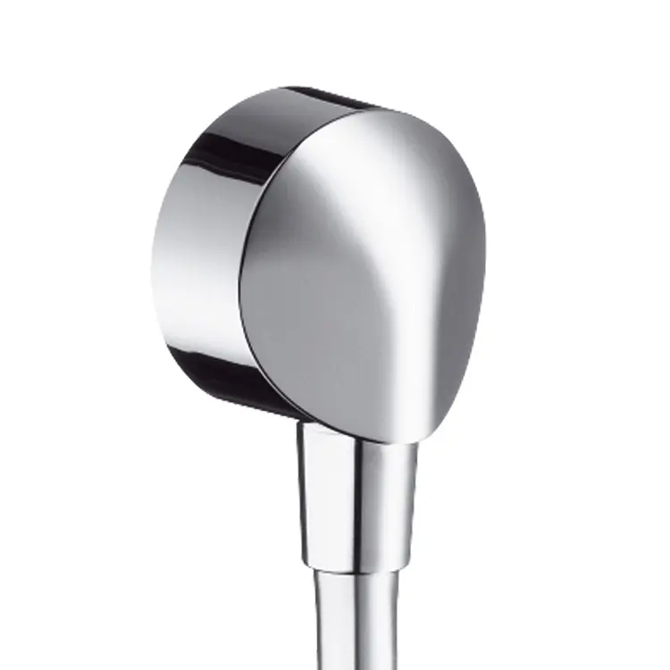 Hansgrohe pieslēguma līkumi - sienas pieslēguma līkums Fixfit E ar pretplūsmas vārstu, hromēts 27458000