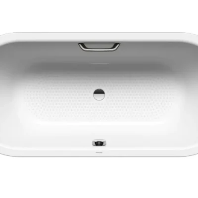 Kaldewei Ambiente - vanna Classic Duo Oval 116, 170x70 cm, ar roktura atverēm, nepārtraukti pretslīdes, balta 292610210001