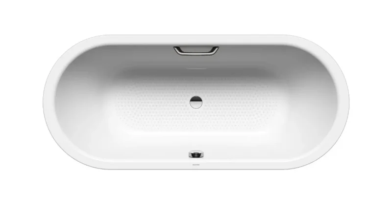 Kaldewei Ambiente - vanna Classic Duo Oval 116, 170x70 cm, ar roktura atverēm, nepārtraukti pretslīdes, balta 292610210001