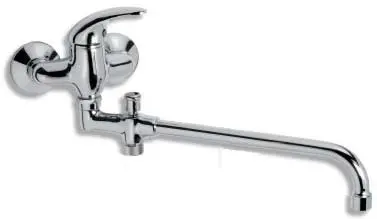Novaservis Metalia 55 - sienas vannas maisītājs bez piederumiem 100 mm, hroms 55037/1,0