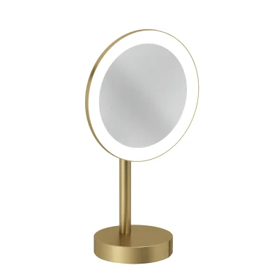 Kludi Vela R - kosmētikas spogulis ar LED apgaismojumu, birstīts zelts 58995N0F